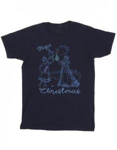 Disney Frozen Magic Christmas katoenen T-shirt voor meisjes 5-6 Years wit