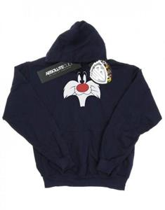 Looney Tunes Boys Sylvester Big Face-hoodie 12-13 marineblauwe kleur