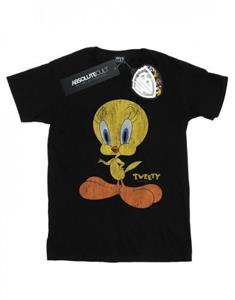 Looney Tunes meisjes Tweety Pie Distressed katoenen T-shirt 12-13 wit