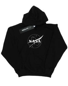 NASA jongens klassieke insignia logo monochrome hoodie 12-13 zwart