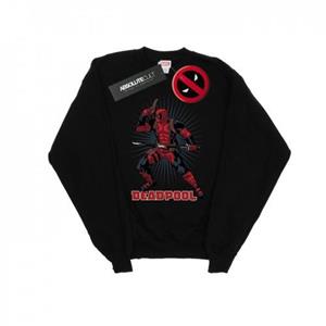 Marvel Deadpool Gun Sword Burst-sweatshirt voor heren L zwart