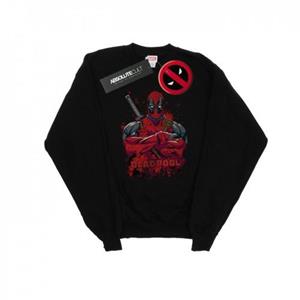 Marvel Deadpool Pose Splat-sweatshirt voor heren L zwart