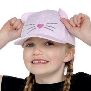 Pertemba FR - Apparel Bertie & Bo meisjes kattenbaseballpet One Size denimblauwe kleur