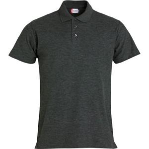 Pertemba FR - Apparel Clique Basic Melange poloshirt voor heren M koele grijze kleur