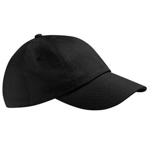 Beechfield Unisex laag profiel zware katoenen boorkap/hoofddeksels (Pak van 2) One Size zwart