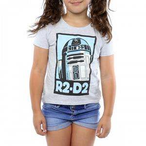 Star Wars Childrens/Kids R2-D2 Poster Heather T-shirt 12-13 grijs