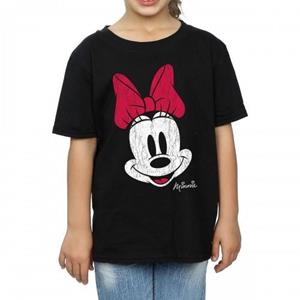 Disney meisjes Minnie Mouse gezicht katoenen T-shirt 9-11 Years zwart