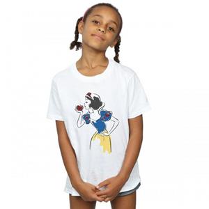 Pertemba FR - Apparel Sneeuwwitje en de zeven dwergen Apple katoenen T-shirt voor meisjes 12-13 wit