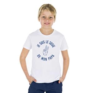 We are family Tshirt Enfant JE SUIS LE SOSIE DE MON PAPA WAF 2 ans wit
