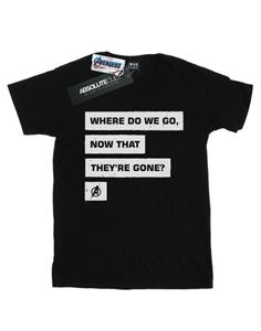 Marvel Boys Avengers eindspel waar gaan we heen T-shirt 12-13 zwart