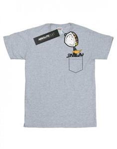 Looney Tunes Jongens Daffy Duck T-shirt met nepzak 12-13 wit