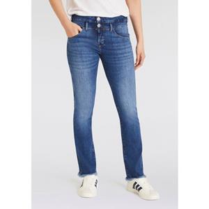 Herrlicher Bootcut Jeans Baby Cropped Org Dnm in cropped lengte met onafgewerkte zoom