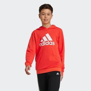 adidas Essentials Big Logo Hoodie Kids Rood Wit