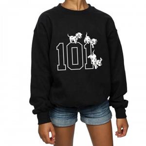 101 Dalmatians 101 Dalmatiërs meisjes puppy's katoenen sweatshirt 12-13 zwart