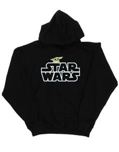 Star Wars Girls The Mandalorian The Child-logo hoodie 12-13 zwart