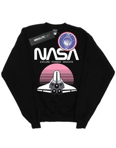 NASA Space Shuttle Sunset-sweatshirt voor meisjes 12-13 zwart