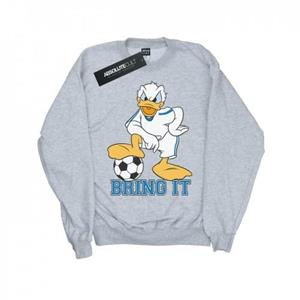 Disney Girls Donald Duck Bring It Sweatshirt 12-13 grijs