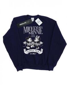 Disney meisjes Mickey en Minnie Mouse geweldig paar sweatshirt 5-6 Years grijs