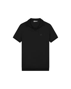 Malelions Men Knitted Signature Patch Polo | Black