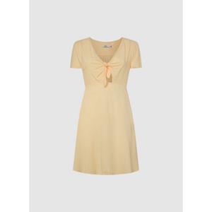 Pepe Jeans Zomerjurk NANI met knoopdetail bij de hals