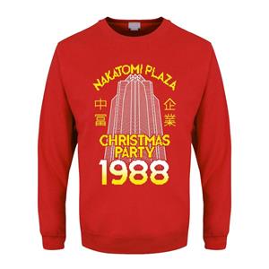 Grindstore Nakatomi Plaza kersttrui voor heren L rood