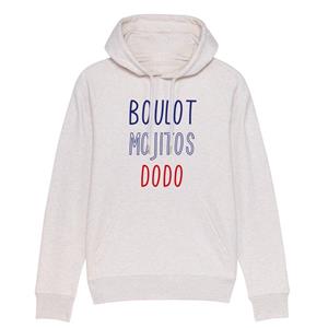 Enkr BOULOT MOJITOS DODO-hoodie XS vuilwit