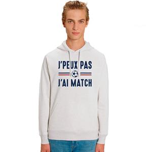 Sportifs du Dimanche Mannensweater met capuchon - IK KAN NIET IK HEB MATCH XS vuilwit