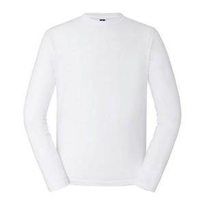 Russell Heren klassiek T-shirt met lange mouwen L wit