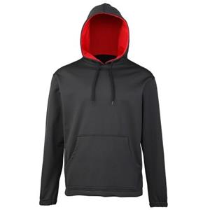 Rhino Kids Jongens Internationale Sportprestaties Training Sweatshort Top / Hoodie met capuchon SY grijs/koningsblauwe kleur