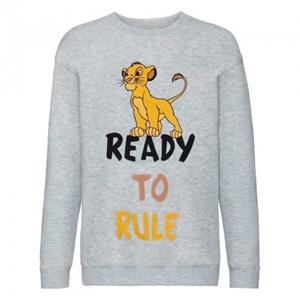 The Lion King Het Lion King Boys Ready To Rule Simba-sweatshirt 7-8 Years grijs