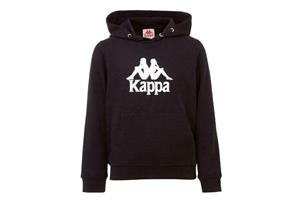 Kappa Taino kinderhoodie, voor jongens, zwart sweatshirt 128 zwart