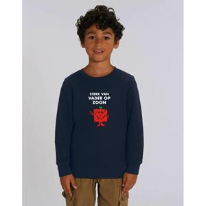 Monsieur Madame ZWARE KINDER SWEATSHIRT VAN VADER OP ZOON F 4 ans marineblauwe kleur