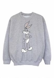 Looney Tunes jongens Bugs Bunny gekruiste armen sweatshirt 12-13 grijs