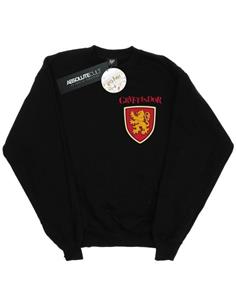 Harry Potter Boys Griffoendor Leeuw Faux Pocket Sweatshirt 12-13 zwart