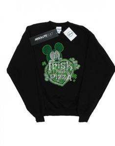 Disney jongens Mickey Mouse Shamrock Pizza Sweatshirt 12-13 wit