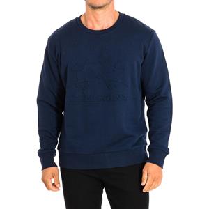LA MARTINA Heren Regular Fit Crew Neck Sweatshirt TMF003-FP221 S blauw