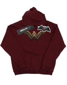 DC Comics Wonder Woman-logo-hoodie voor heren L bordeaux