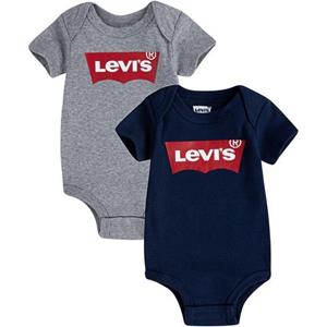 Levi's Kidswear Body met korte mouwen BATWING 2PK BODYSUIT UNISEX van Levi's Kids voor baby's (2-delig)