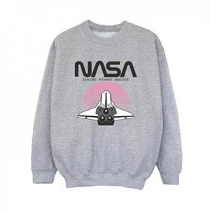 NASA Space Shuttle Sunset-sweatshirt voor jongens 12-13 wit