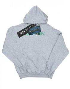 Harry Potter jongens Zwadderich tekst hoodie 12-13 grijs