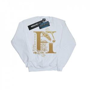 Harry Potter jongens Huffelpuf glittersweater 12-13 wit