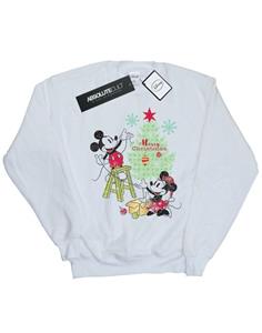 Disney jongens Mickey en Minnie kerstboomsweater 12-13 wit