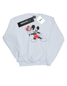 Disney jongens Mickey Mouse bloemen Sweatshirt 12-13 wit