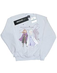 Disney Girls Frozen 2 Elsa Anna Better Together Sweatshirt 12-13 wit