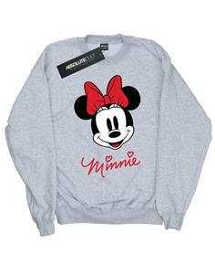 Disney meisjes Minnie Mouse gezicht Sweatshirt 12-13 grijs