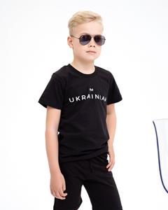 ISSA Plus zwarte jersey short 128 zwart