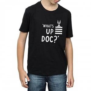 Looney Tunes Boys What's Up Doc Bugs Bunny gestreept katoenen T-shirt 12-13 zwart