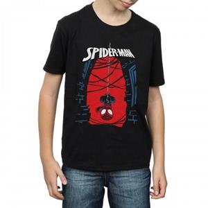 Spider-Man jongens hangend katoenen T-shirt 12-13 zwart