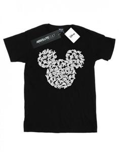 Disney jongens Mickey Mouse hoofd van handen T-shirt 12-13 wit