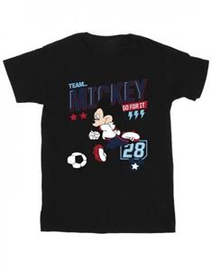 Disney Mickey Mouse Team Mickey voetbal T-shirt voor jongens 12-13 wit